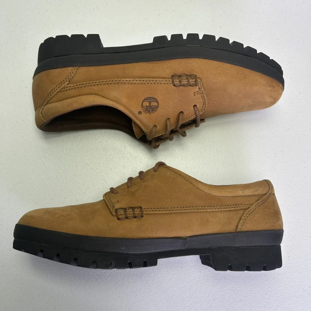 Timberland Concourse Bucks Waterproof Oxford Shoes Men's Size 9 M Tan Nubuck